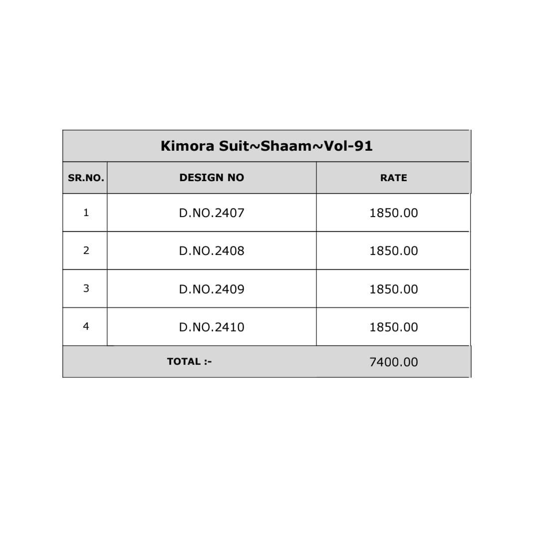 Shaam By Kimora suit 2407 To 2410 Series Stylish Beautiful Colourful Muslin Dresses At Wholesale Price